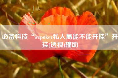 必备科技“wepoker私人局能不能开挂	”开挂(透视)辅助