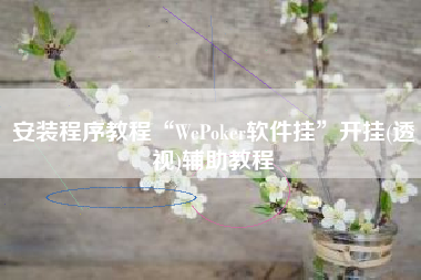安装程序教程“WePoker软件挂”开挂(透视)辅助教程
