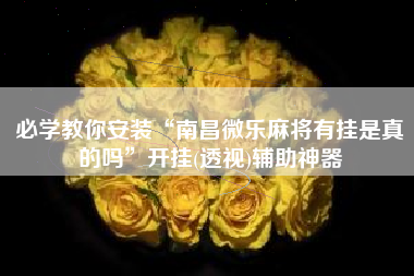 必学教你安装“南昌微乐麻将有挂是真的吗”开挂(透视)辅助神器