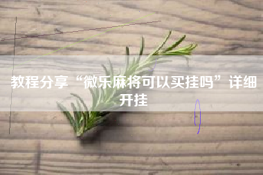 教程分享“微乐麻将可以买挂吗”详细开挂