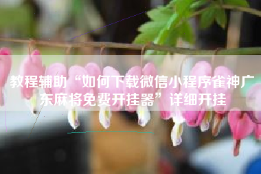 教程辅助“如何下载微信小程序雀神广东麻将免费开挂器”详细开挂