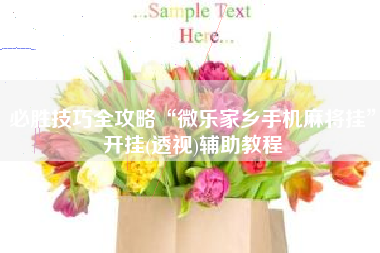 必胜技巧全攻略“微乐家乡手机麻将挂”开挂(透视)辅助教程