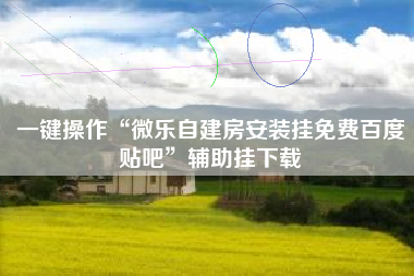 一键操作“微乐自建房安装挂免费百度贴吧	”辅助挂下载