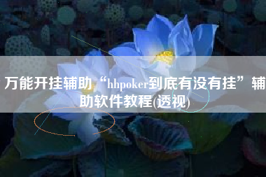 万能开挂辅助“hhpoker到底有没有挂	”辅助软件教程(透视)