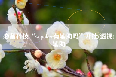 必备科技“wepoker有辅助吗”开挂(透视)辅助