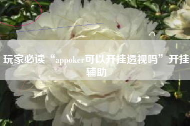 玩家必读“appoker可以开挂透视吗	”开挂辅助