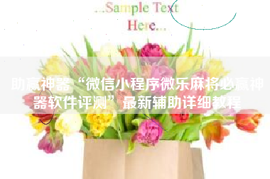 助赢神器“微信小程序微乐麻将必赢神器软件评测	”最新辅助详细教程