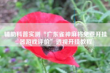 辅助科普实测“广东雀神麻将免费开挂器游戏评价”透视开挂教程