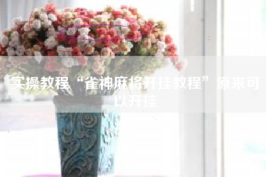 实操教程“雀神麻将开挂教程”原来可以开挂