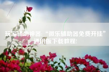 玩家辅助神器:“微乐辅助器免费开挂	”通用版下载教程!