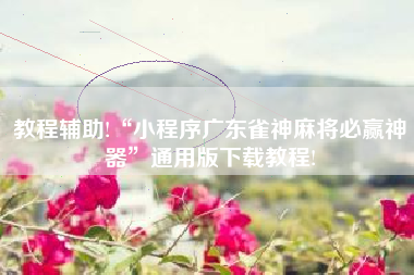 教程辅助!“小程序广东雀神麻将必赢神器	”通用版下载教程!