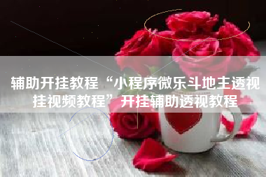 辅助开挂教程“小程序微乐斗地主透视挂视频教程”开挂辅助透视教程