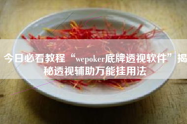 今日必看教程“wepoker底牌透视软件”揭秘透视辅助万能挂用法