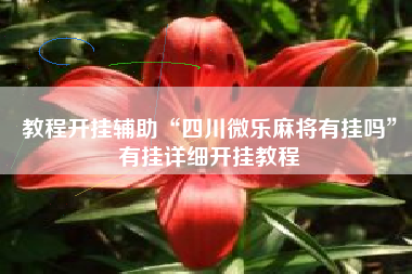 教程开挂辅助“四川微乐麻将有挂吗”有挂详细开挂教程