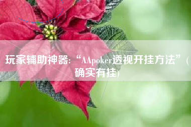 玩家辅助神器:“AApoker透视开挂方法	”(确实有挂)