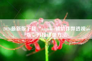 2026最新版下载“aapoker辅助作弊透视ios版”开挂详细方法