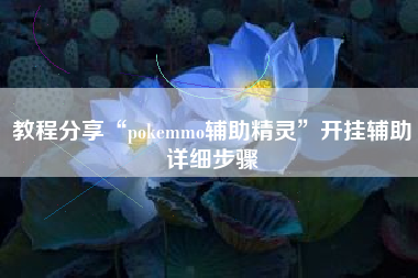 教程分享“pokemmo辅助精灵	”开挂辅助详细步骤