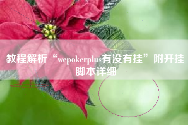 教程解析“wepokerplus有没有挂”附开挂脚本详细