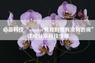 必备科技“wepoker究竟到底有没有透视	”详细分享开挂步骤