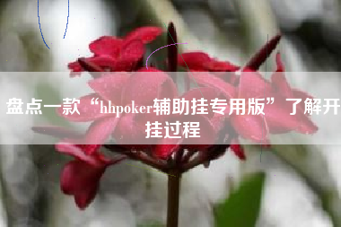 盘点一款“hhpoker辅助挂专用版	”了解开挂过程