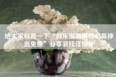 给大家科普一下“微乐湖南麻将必赢神器免费”分享装挂详细步