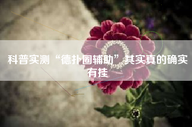 科普实测“德扑圈辅助”其实真的确实有挂