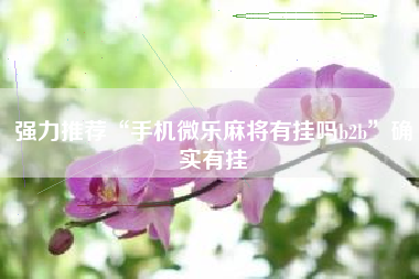 强力推荐“手机微乐麻将有挂吗b2b”确实有挂