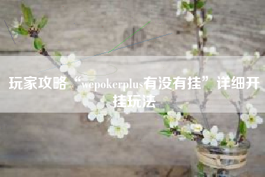 玩家攻略“wepokerplus有没有挂”详细开挂玩法