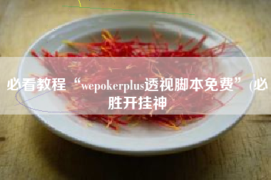 必看教程“wepokerplus透视脚本免费”(必胜开挂神