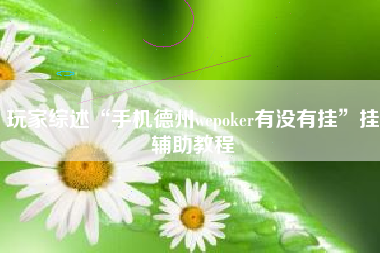 玩家综述“手机德州wepoker有没有挂”挂辅助教程