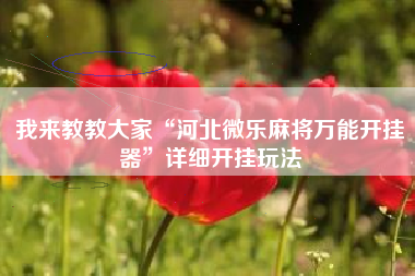 我来教教大家“河北微乐麻将万能开挂器”详细开挂玩法